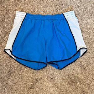 Nike Blue and White Athletic Shorts